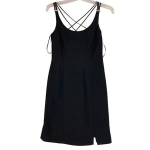 Joseph Ribkoff Dress Womens 6‎ Black Creations Strappy Sleeveless Formal